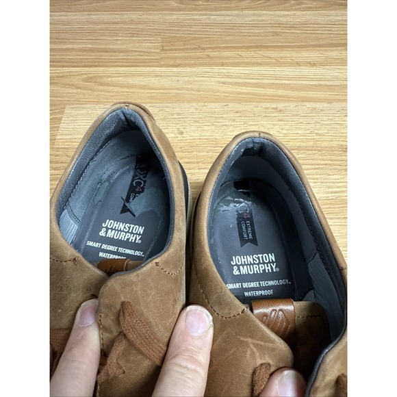 Johnston Murphy‎ Xc4 Brown Leather Low Top Sneakers Men's Size 9.5M - Picture 6 of 7